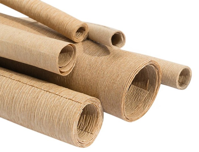 Tubos de papel crepé