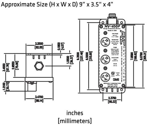 Supresores de picos Maxivolt MV-400P
